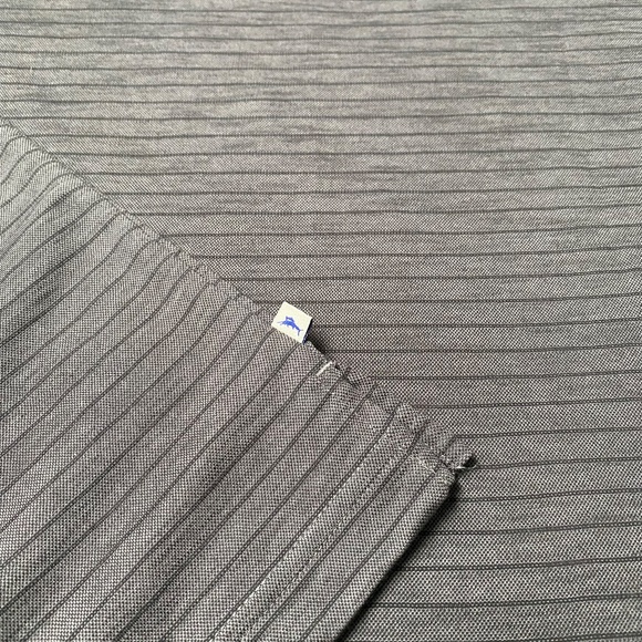 NWT - TOMMY BAHAMA Coal stripped polo Size M - Picture 6 of 6